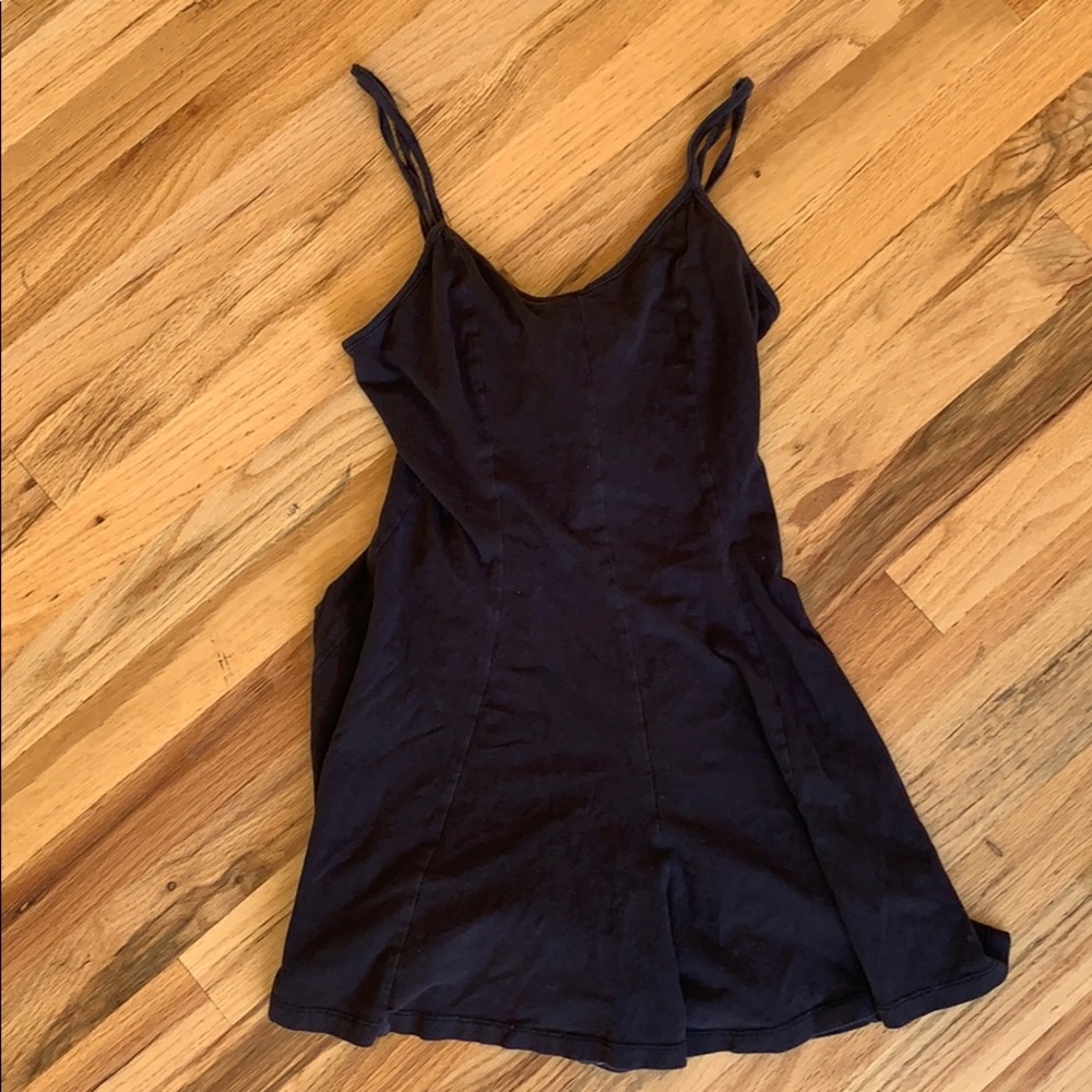 black romper knot back detail